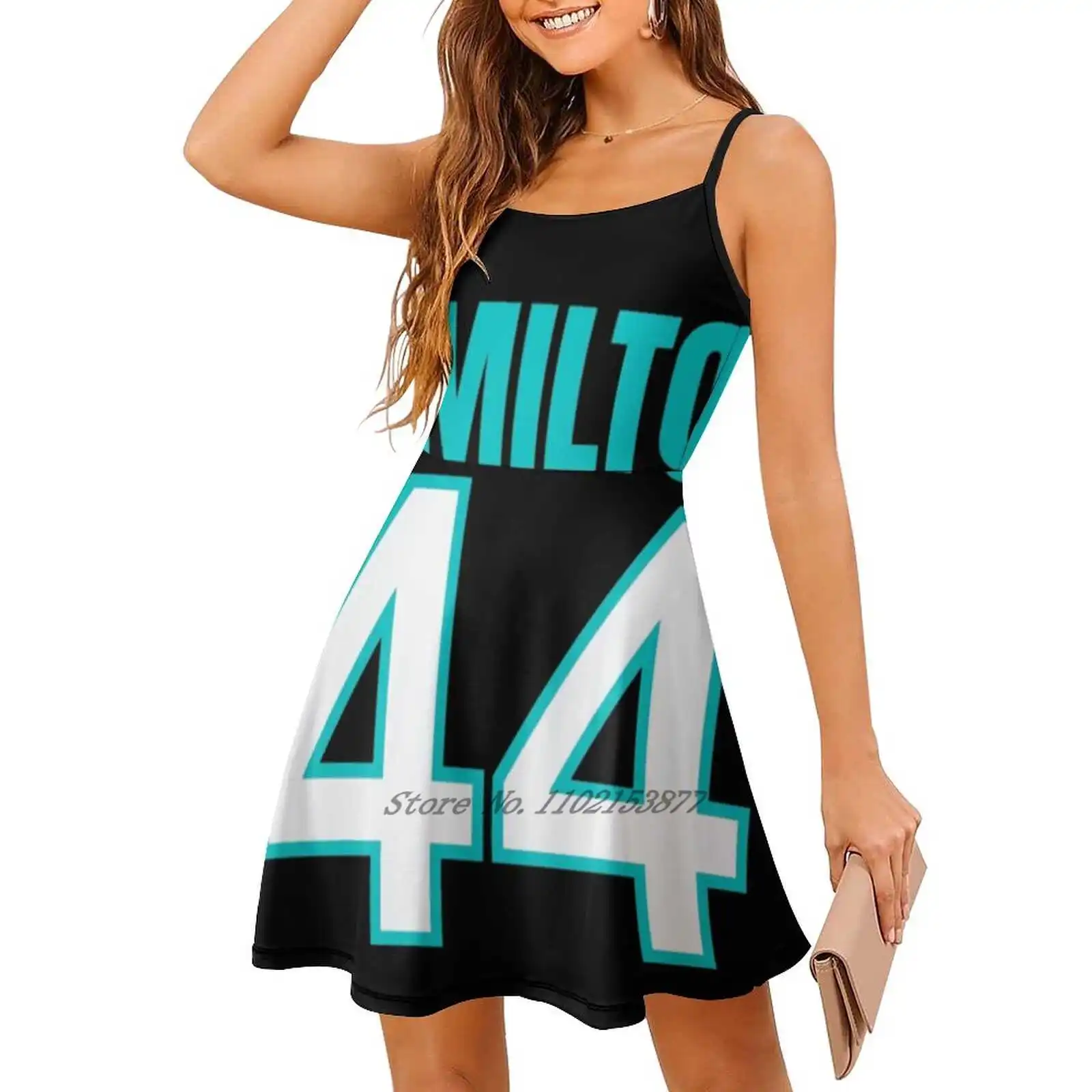 44 свободное платье с карманами летнее сексуальное v-образным вырезом и принтом