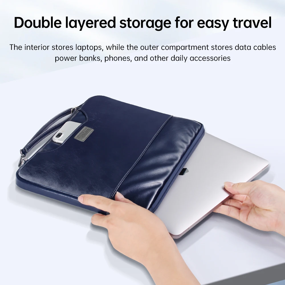 Фото Чехол для ноутбука MacBook macbook air m2 M3 2024 13,6 15,3 дюймов коврик для мыши из ПУ Bag для MacBook Pro 14 M1 14,2 16 2023 A2991 №3