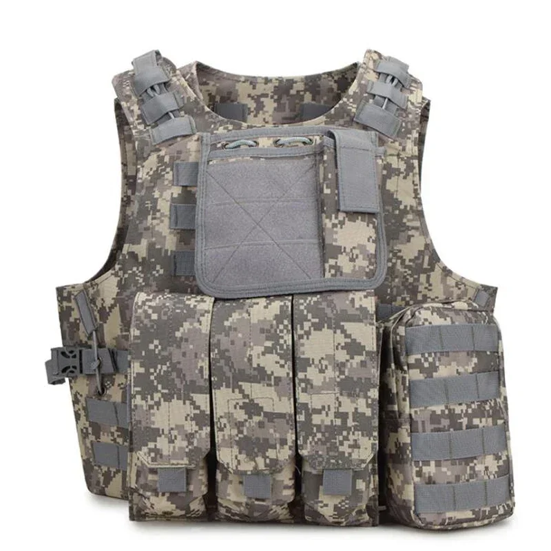 Тактический жилет Molle Combat Multicam камуфляжный страйкбольный военный штурмовой для