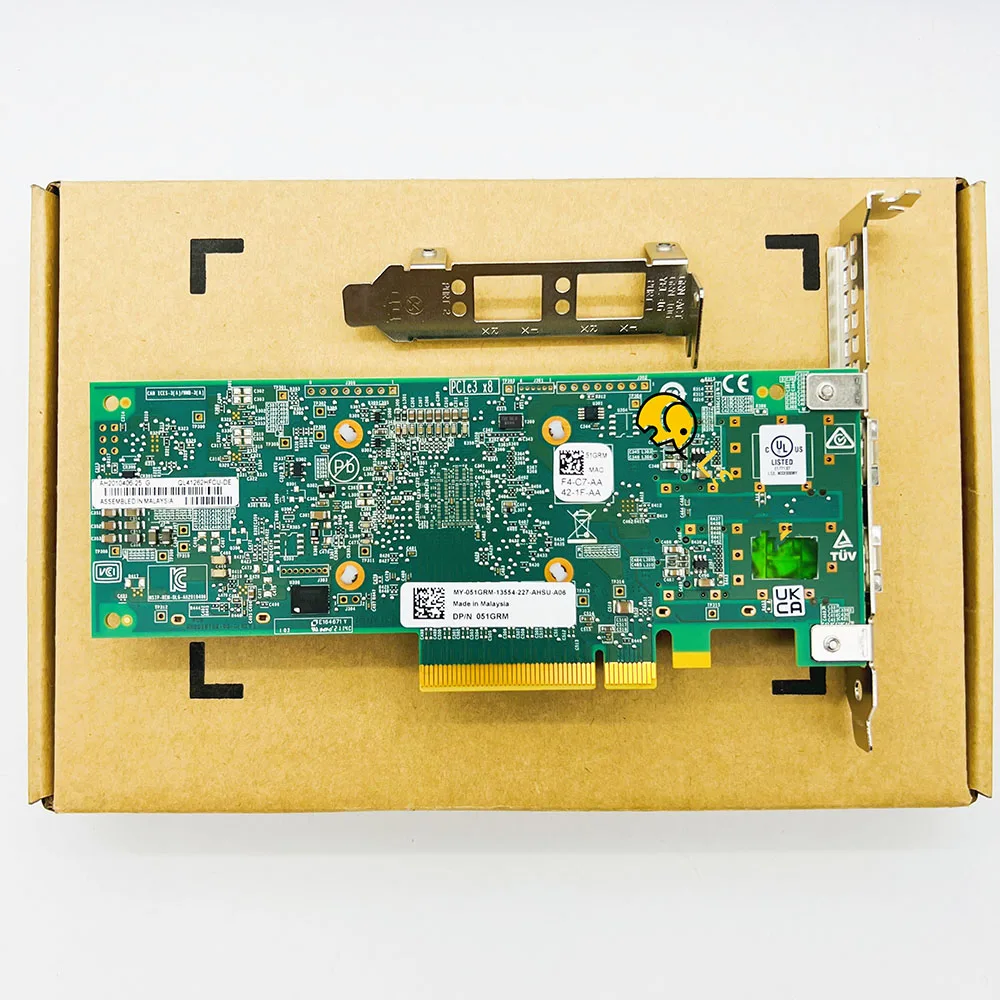 Для сетевой карты Dell QLogic QL41262HFCU-DE QL41262 10G 25Gsfp28 51GRM 051GRM 0415DK 415DK SFP28