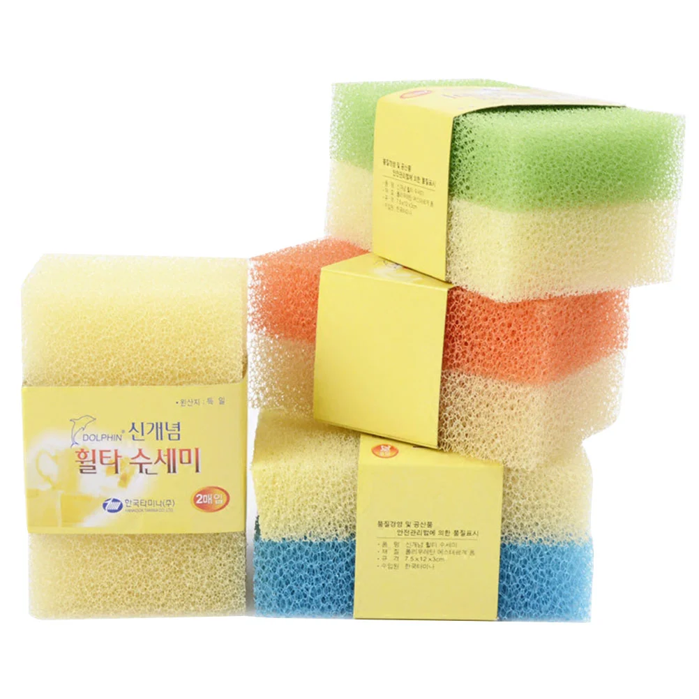 

10pcs Simulation Loofah Scouring Pad Kitchen Dishwashing Dish Sponges Cleaning Pad Dish Sponges Cloth (Random Color)