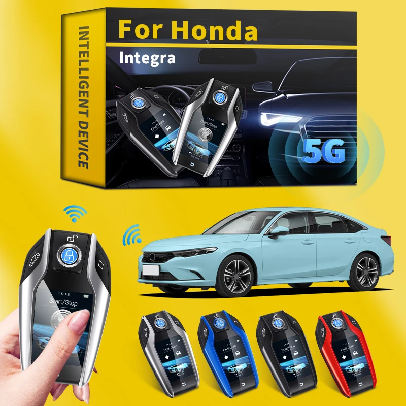 

For Honda Integra Keyless-go Modified Smart Remote Key LCD Screen Display Screen One-button Start Remote TouchScreen Smart Key