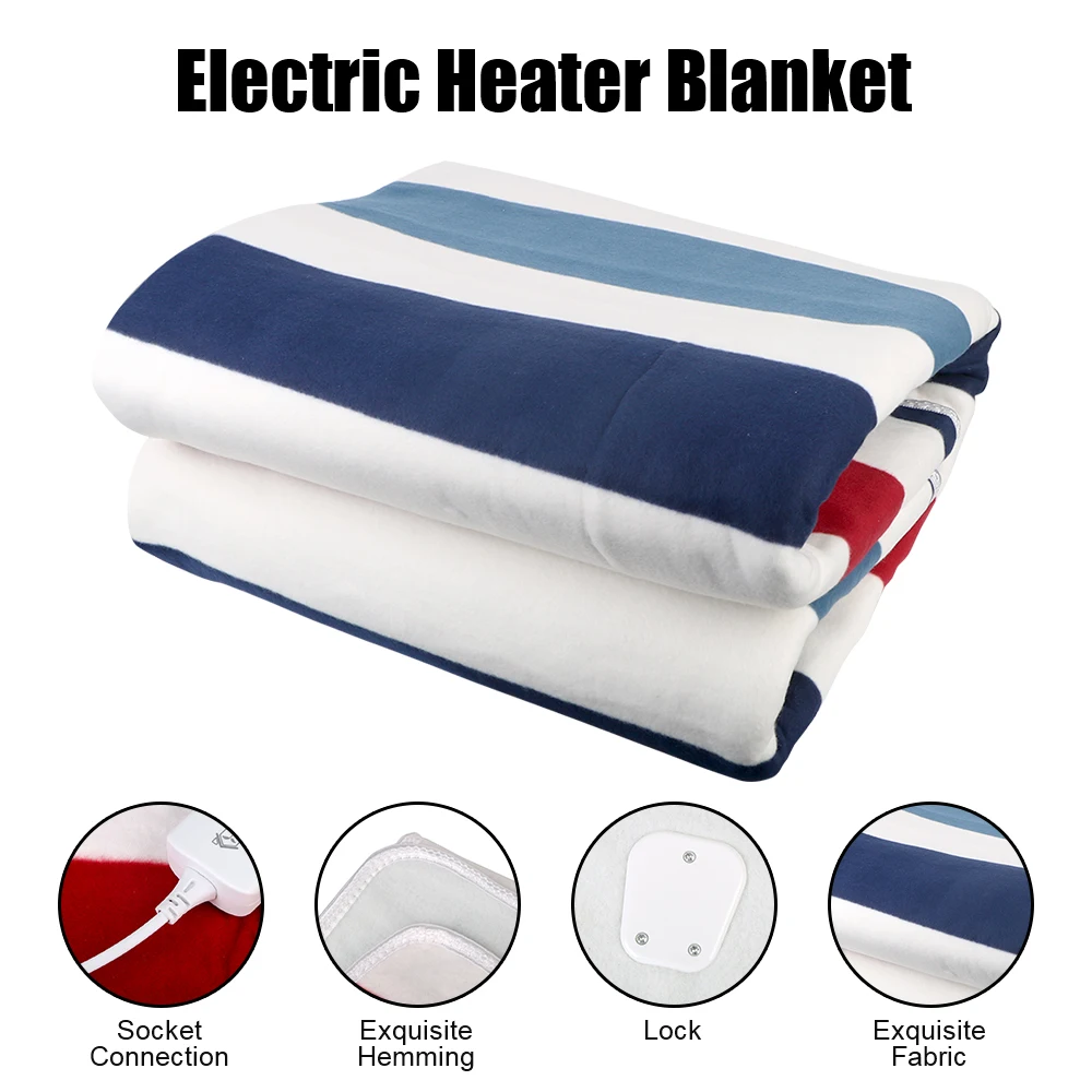 

Double Body Heated Blanket 230V Heater 45℃ Electric Blanket Thicker Mattress Thermostat Winter Heating Warmer Sheets EU Plug