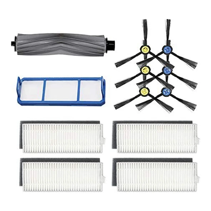 

Main Brush Side Brush Filter Screen Replacement Compatible For ILIFE A7 A9S X785 X750 X800 Robot Vacuum Cleaner