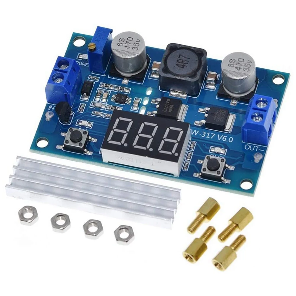 

LTC1871 DC-DC Booster Converter 3-35VDC to 3.5-35VDC with LED Voltmeter DC-DC Module