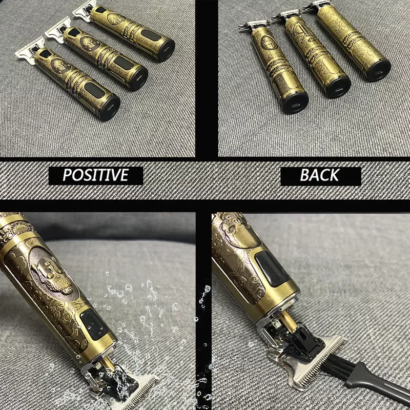 

2022 T9 0mm Professional Hair Clipper Electric Rechargeable Men Hair Shaver Beard Trimmer Beard Barber Hair Cut Cutting Machine