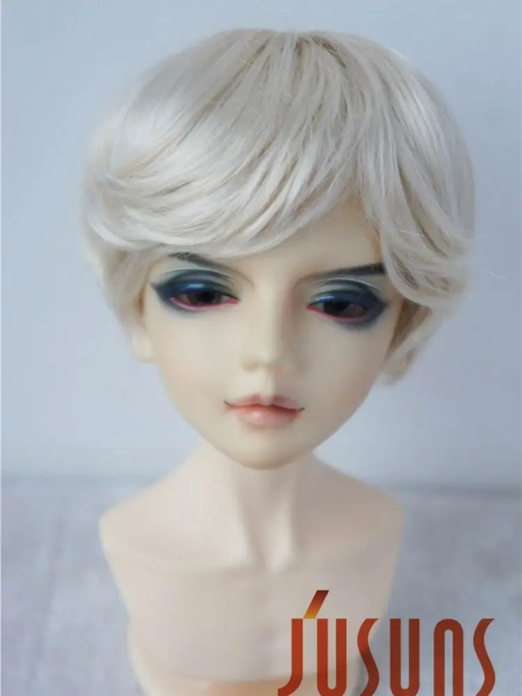 D28053 1/4 1/3 Fashion Short BJD Synthetic Mohair Wigs Size 7-8inch 8-9inch 9-10inch Doll Hair MSD SD Large Wig Wholesale Wig