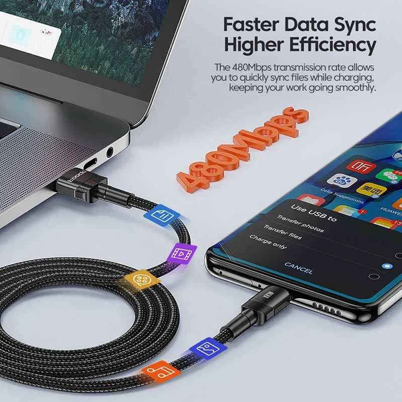 Toocki USB Cable For iPhone14 13 12 11 PD 33W USB C Charger For iPhone QC 3.0 Fast Charging Type C Charger Adapter For iPhones