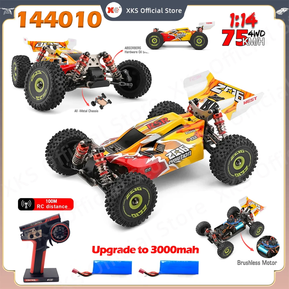 Высокоскоростной Радиоуправляемый Автомобиль WLtoys Масштаба 1:14 Бесщеточный 144010
