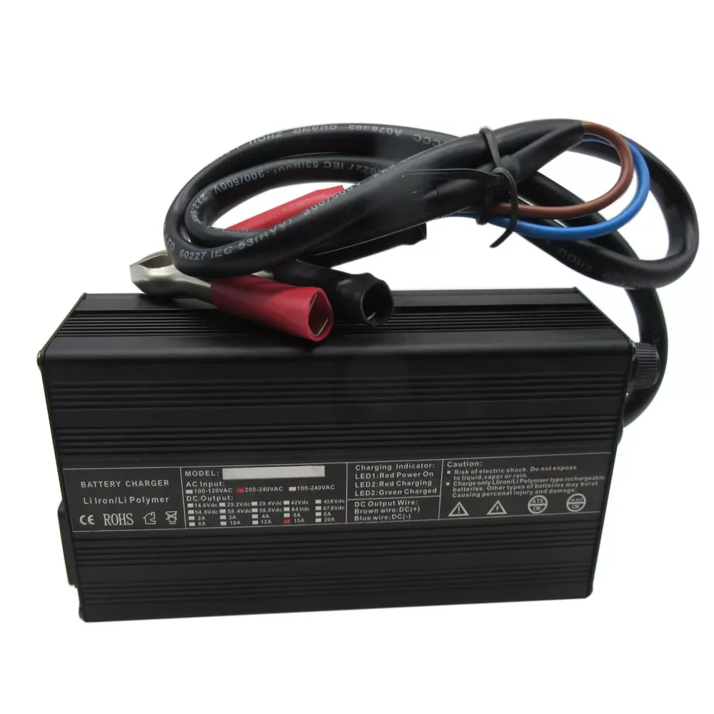 

3.65V 20A Lifepo4 Fast Charger 1S 3.2V 3.3V LFP Energy Storage Solar Iron Phosphate RV Battery Cell Smart Charger 3.65 Volt