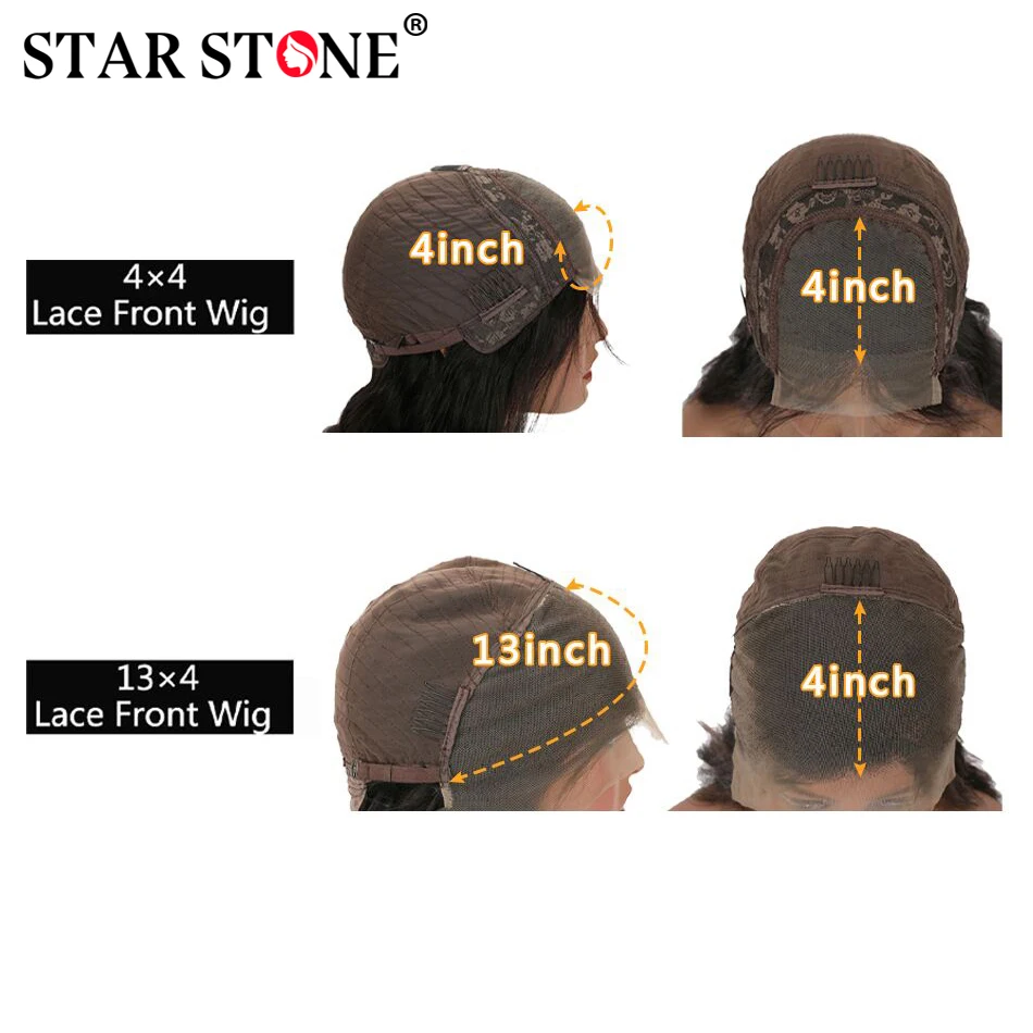 Парик женский из натуральных волос на сетке 13x 4 180%