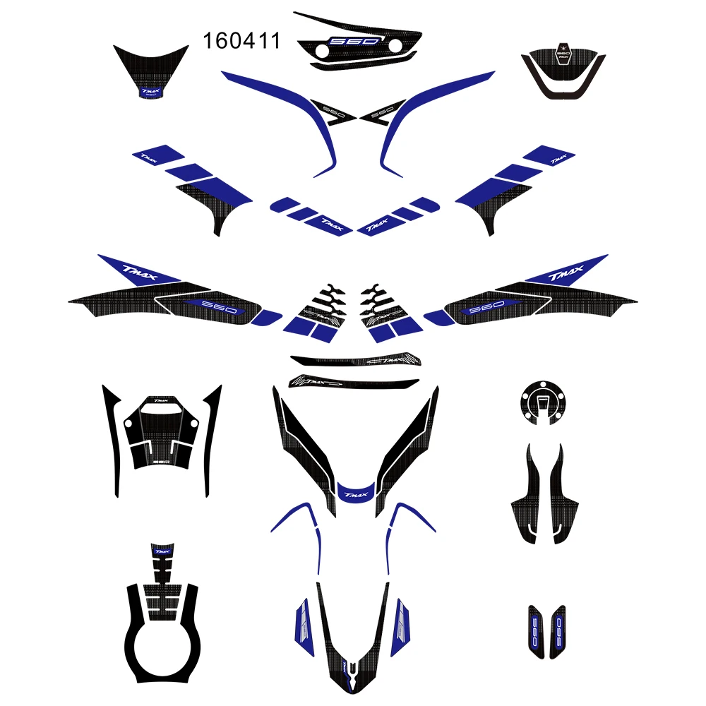 

Sticker 3D Tank pad Stickers fprotection kit Oil Gas Protector Cover Decoration For yamaha tmax 560 2022-2023