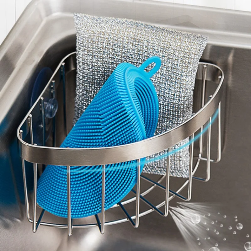 Вешалка для посуды держатель губки экономия места треугольный чехол раковины