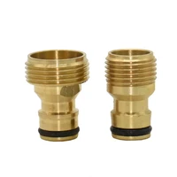 male 12 34 quick connector brass nipple faucet water gun adapter garden tap connector adapter 1pcs