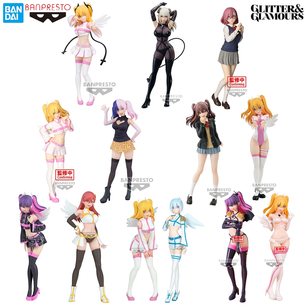 Фото Фигурки аниме BANPRESTO Glitter & Glamours Ririsa Amano, Liliel, Nagomi, Miriella, Nokiel and Ariel (2,5 размеров, соблазнение) №1