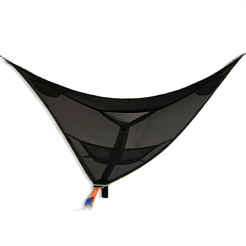

Nylon Hammock with Tree Straps Outdoor Camping Portable Swing Bed Patio Backyard Kids Adults Foldable Hammock Supplies