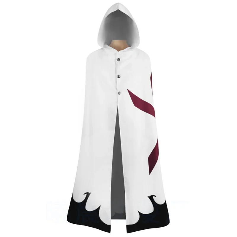 Отбеливающий костюм для косплея Yhwach черно-белый Аниме Костюм плащ ролевых игр на