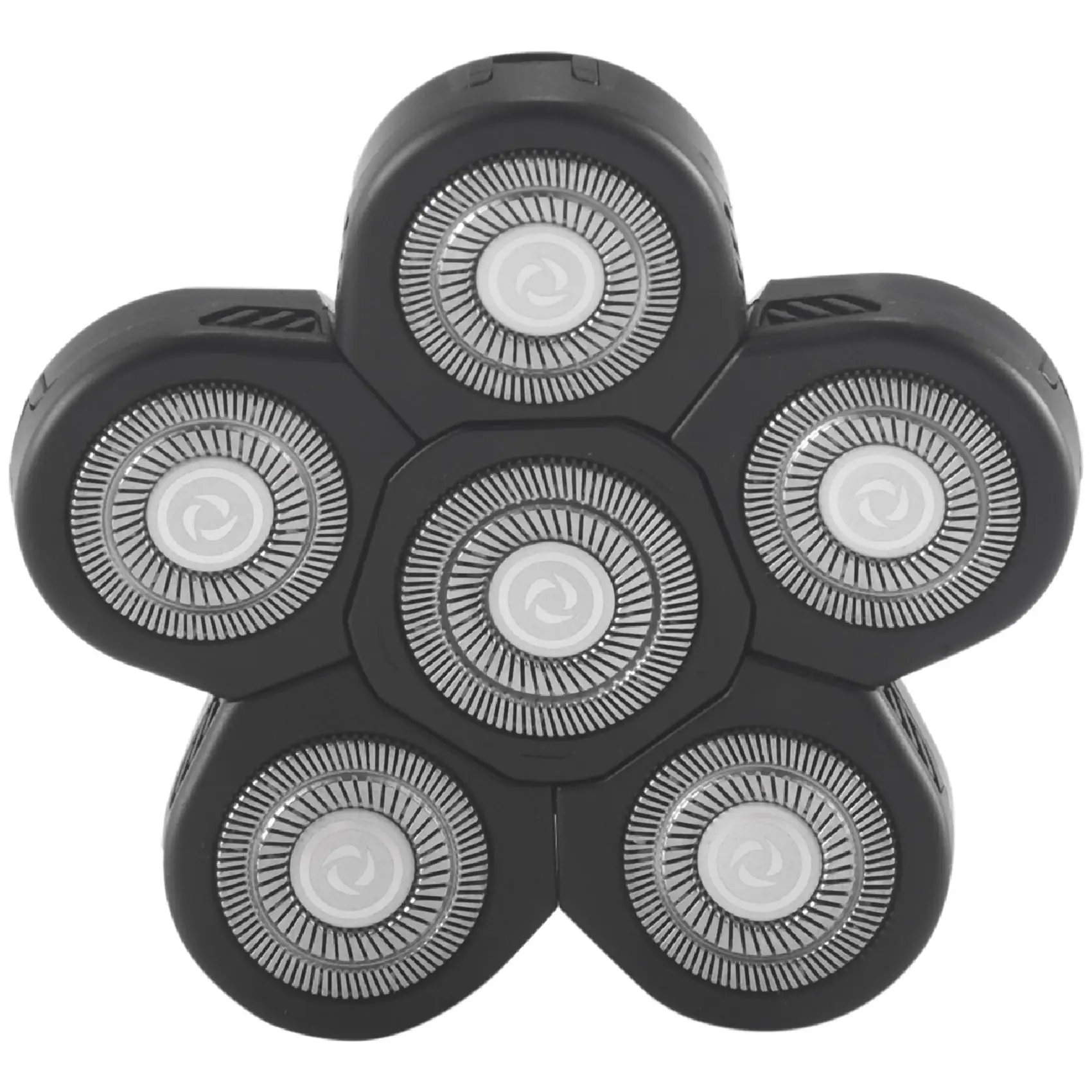 Heads Electric Razor Blade Replacement Head 6 Blades Head Shaver Replacement Bald Black