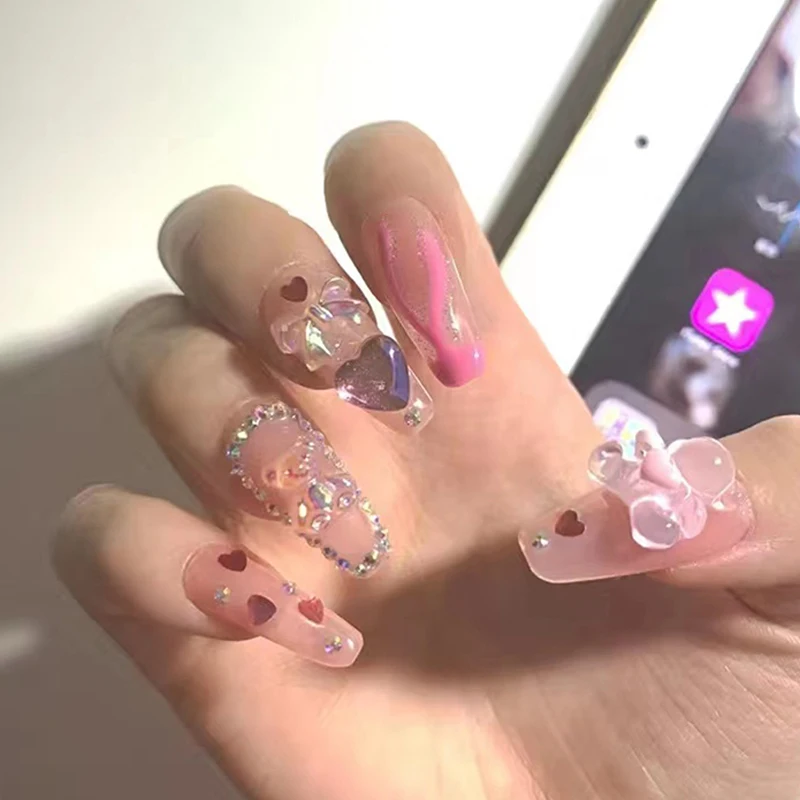 

Wearable Nail Patch Fake Nail Hot Girl Nail Art Flame Nail Patch Wearable Nail Wholesale