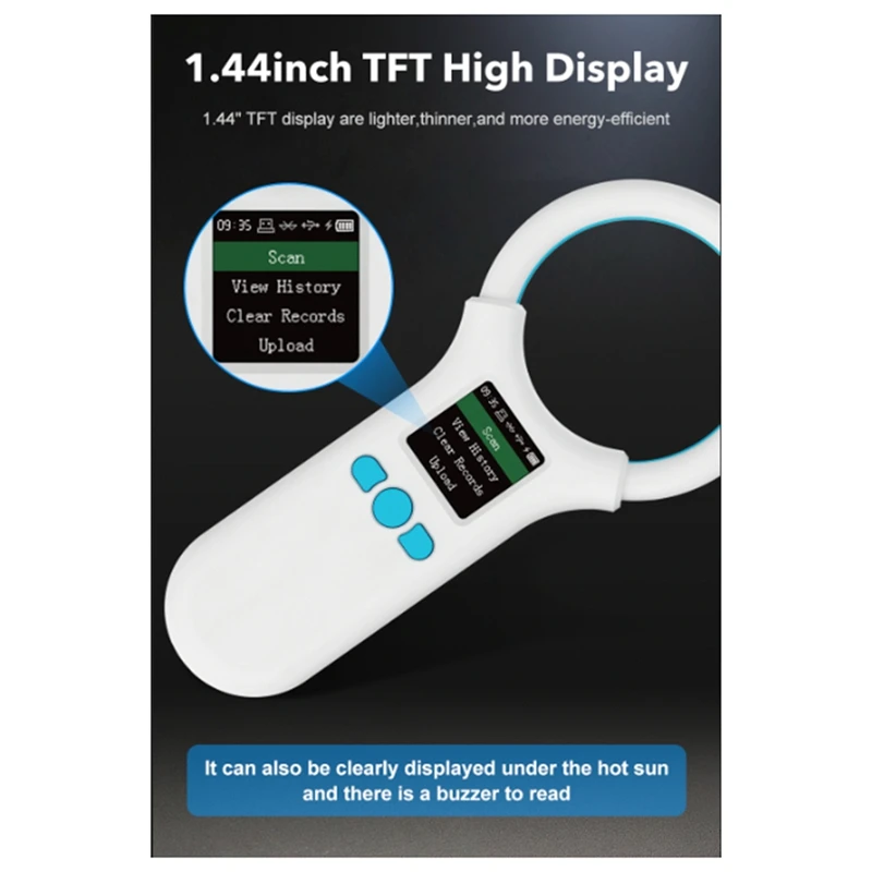 RFID-считыватель для животных 134 2 кГц/125 кГц домашних FDX-B EMID Регулируемая яркость