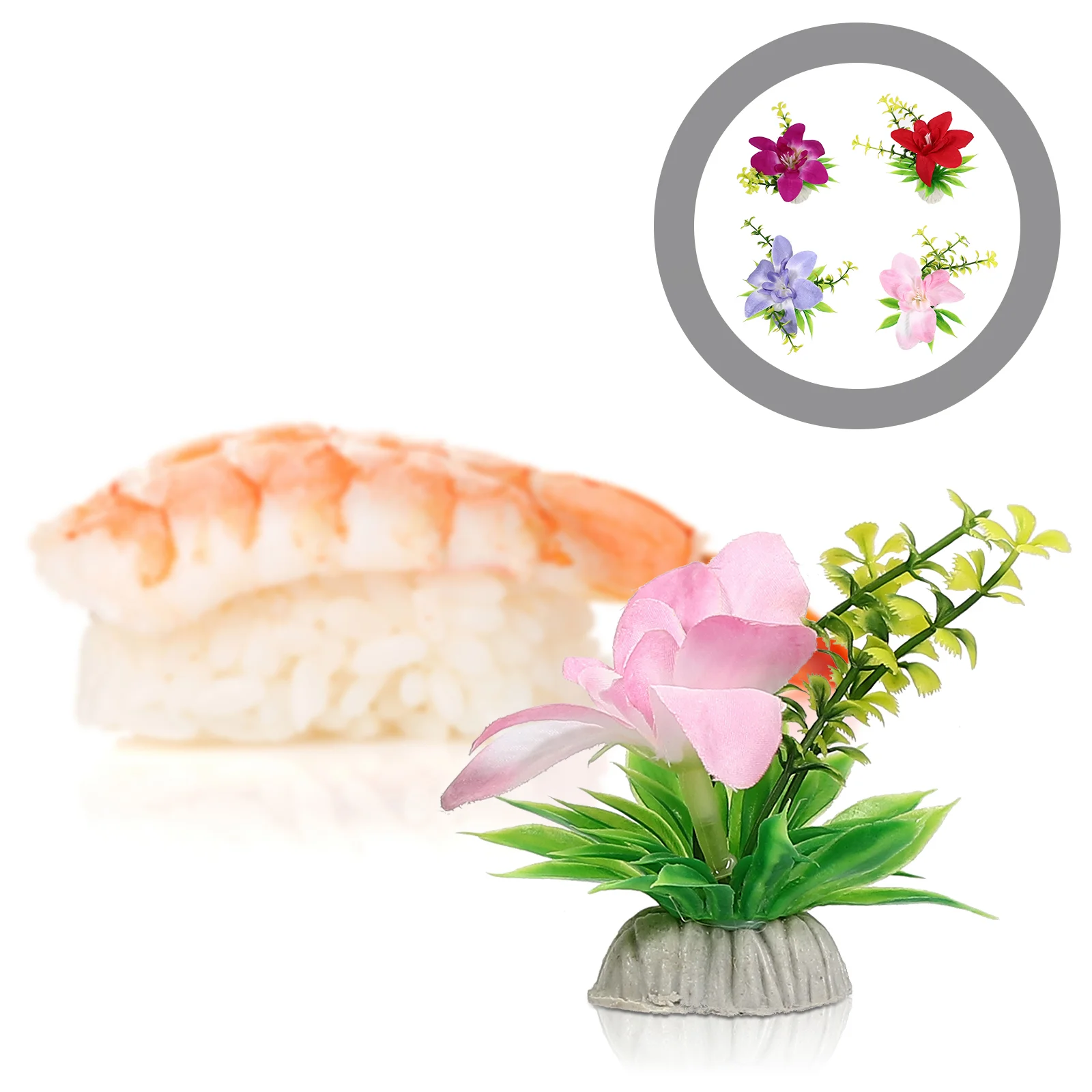 

12Pcs Delicate Artificial Kitchen Decorative Sushi Tray Decor Restaurant Sushi Plate Decors for Restaurant Hotel Tray Plate