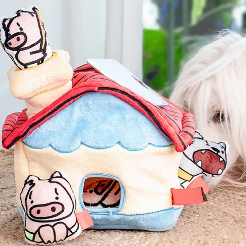 

Good Kitty Puppy Funny Stuffed Toy Pet Sound Doll Puppy Squeaky Toy No Odor Teeth Cleaning