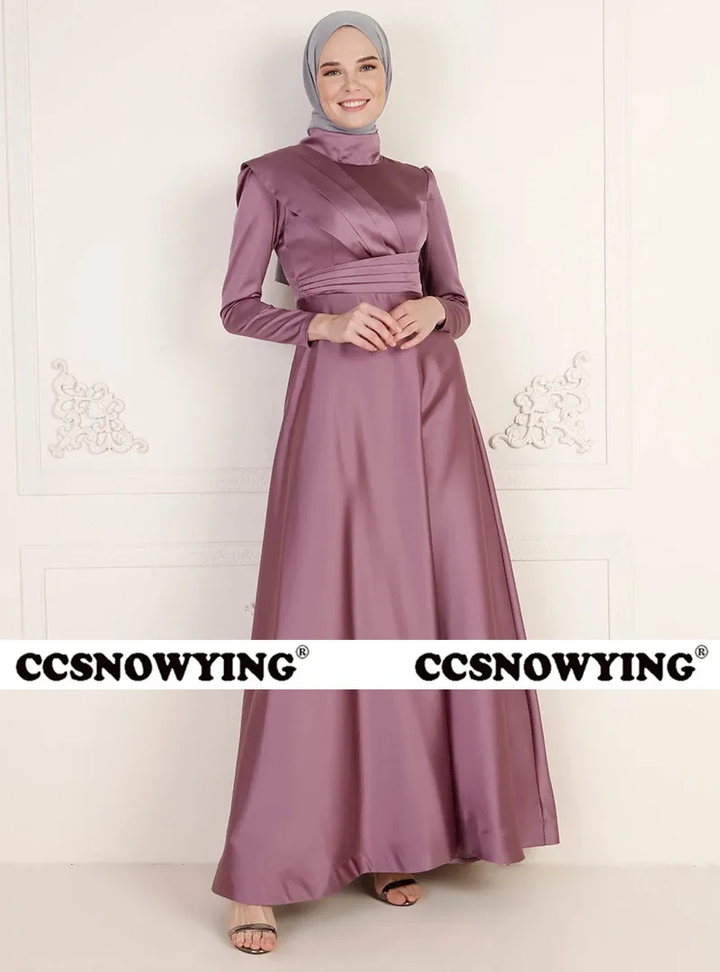 

Женское вечернее платье с длинным рукавом, с высоким воротником