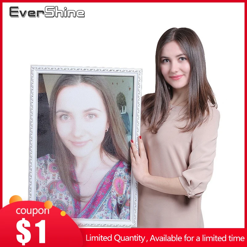 Evershine фото обычай алмазная мозаика вышивка крестом наборы полная алмазная вышивка картины из страз живопись бисером хобби декор для дома - Топ товары с Алиэкспресс