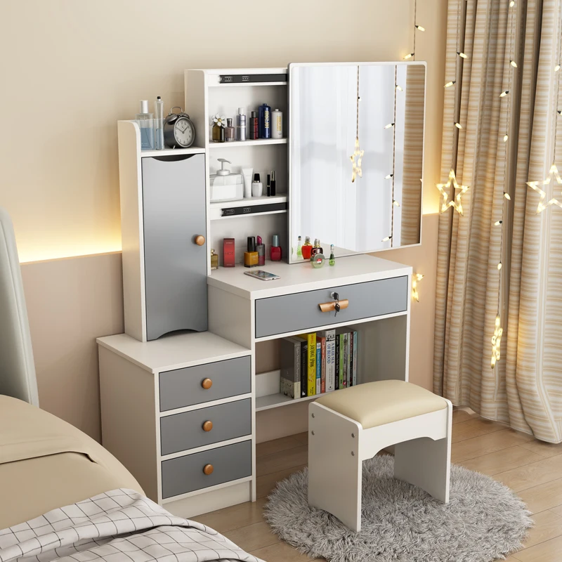 

Многофункциональный Столик для туалетного столика для спальни, современный зеркальный столик для туалетного столика, мебель для дома YY50VT