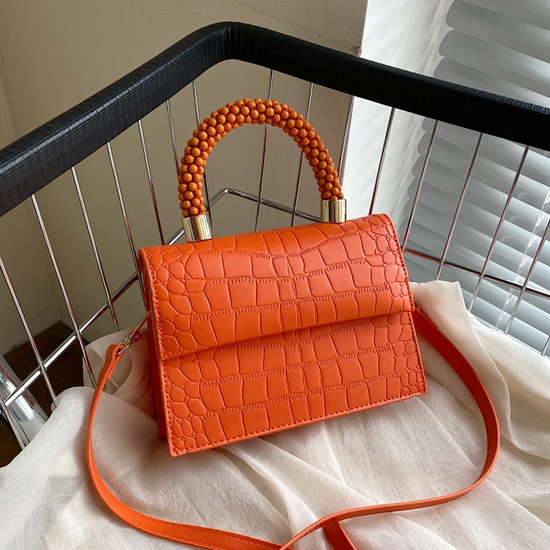 

Luxury Crossbody Sling Bags for Women 2023 Fashion Designers Trend Mini Stone Pattern Leather Top Handle Handbags and Purses