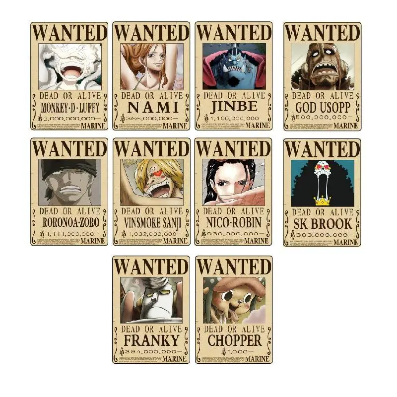 

ONE PIECE Monkey D. Luffy Bounty order a wanted order Portgas·D· Ace Christmas Gifts for friends