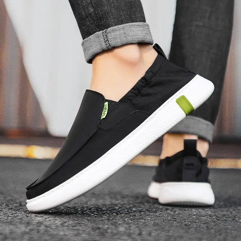 

Молодежная Тканевая обувь, мужская летняя дышащая Спортивная повседневная парусиновая обувь для скейта, рабочая Студенческая спортивная и...