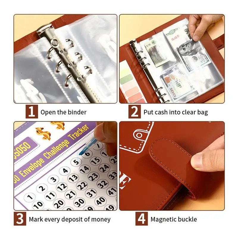 Сбережение денег книга с вызовом A5 бюджетная папка мотивационный процесс