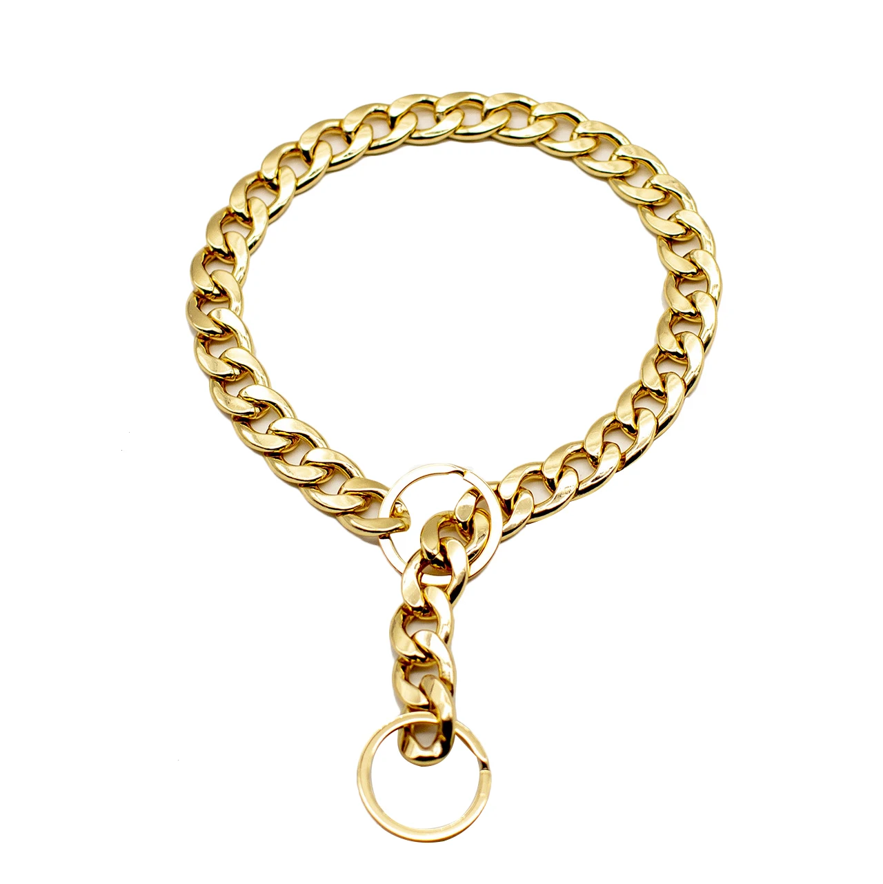 

Роскошный ошейник для собак золотая цепочка ожерелье для маленьких средних собак домашних животных