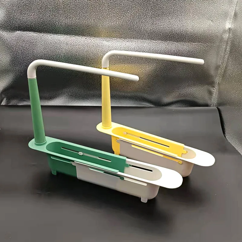 Сетчатая красная раковина кухонная Выдвижная сливная стойка пластиковая