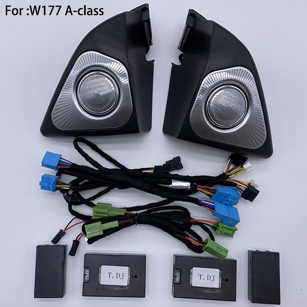 

64-дюймовый 3D поворотный твитер для Mercedes Benz класса A W177 RGB светодиодный светильник автомобильный светильник