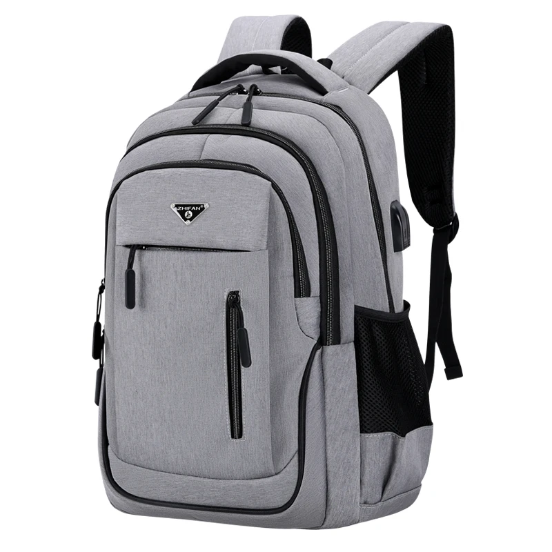 Large Capacity Backpack Men Laptop Backpacks Designer Black Solid High School Bags Teen Casual College Boy Gril Student Backpack