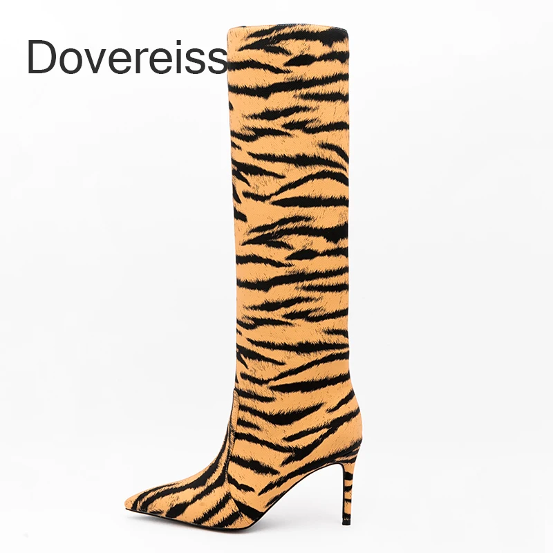 

Женские сапоги до колена с острым носком, на каблуке-шпильке