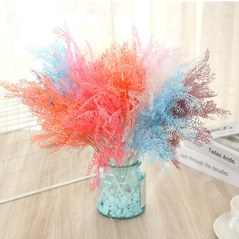 

3 Artificial Pine Tree Flowers Simulated Frost Branch Flower Bundle Wedding Party Home Decoration Diy Handmade Decoration