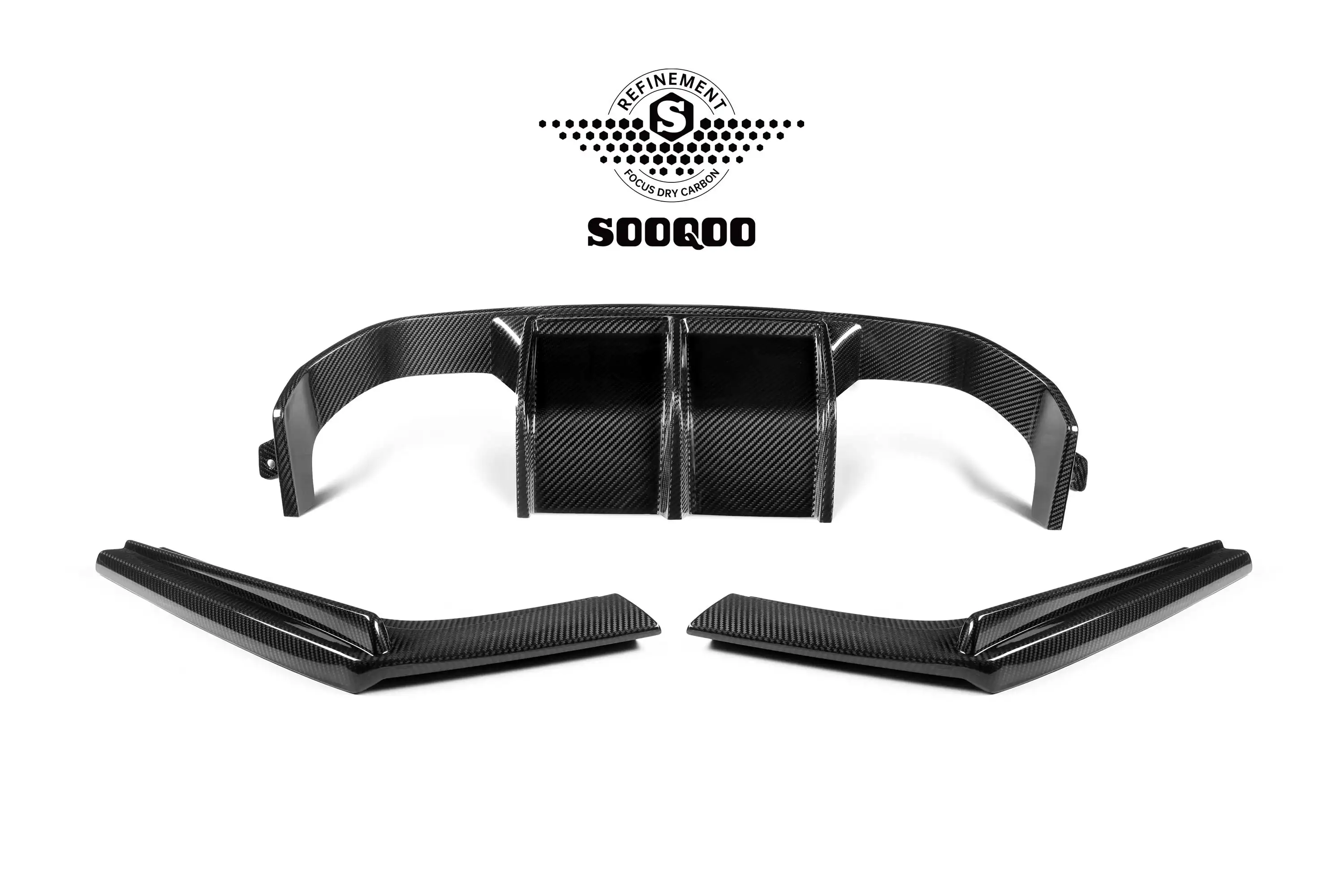 SOOQOO Высококачественный комплект из сухого углерода для настройки Bodykit M3 M4 F80 F82