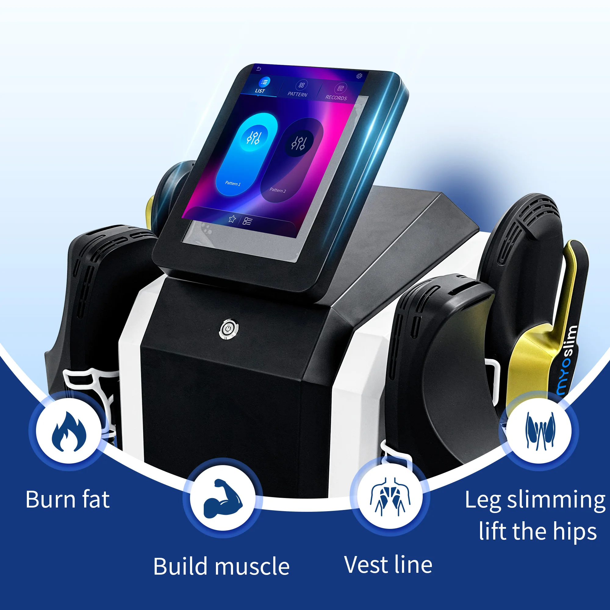 Фото НОВИНКА: Профессиональный аппарат Myoslim PRO Ultra Therapy 6500W для похудения и стимуляции мышц (EMS Zero NEO) для салонов красоты №2