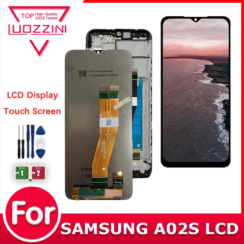 Фото Новый протестированный ЖК-дисплей для Samsung Galaxy A02s A025 SM-A025F SM-A025G SM-A025G/DS Замена сенсорного ЖК-дисплея №1