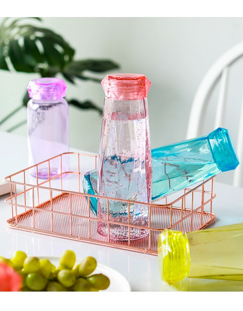 Оптовая продажа новая красная чашка для воды красочная Хрустальная Алмазная