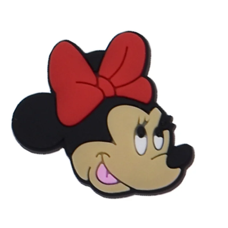 

Disney Silicone Cartoon Brooches Mickey Mouse Minnie Anime Figures Toys Backpack Clothes Badge Brooch Jewel Kids Birthday Gifts