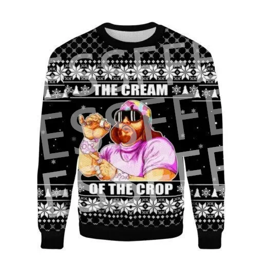 Christmas Xmas Animal Anime Cosplay Cartoon Vintage Retro Ugly Knitted Sweater Winter Pullover 3DPrint Harajuku Long Sleeves V20
