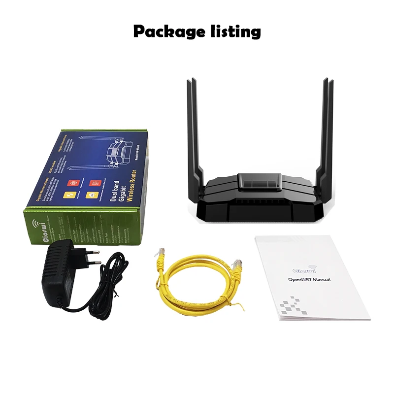 Маршрутизатор Cioswi Wi-Fi 1200 Мбит/с двухдиапазонный брандмауэр Openwrt MT7621A 800 МГц 4 LAN