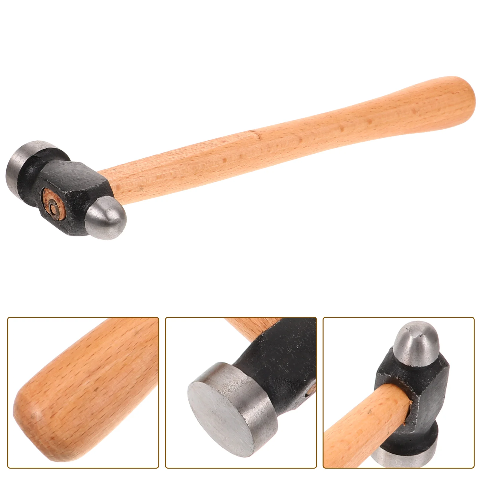 

Wooden Handle Hammer Furniture Installation Woodworking Round Head Mallet Household