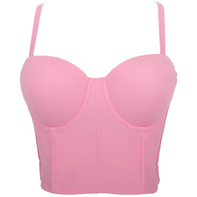 

Sexy Pink Fur Satin Boob Tube Crop Top Neon T-shirt Sleeveless Short T Shirt 2023 New Spring Sexy Party Club Tanks Tshirt Tees