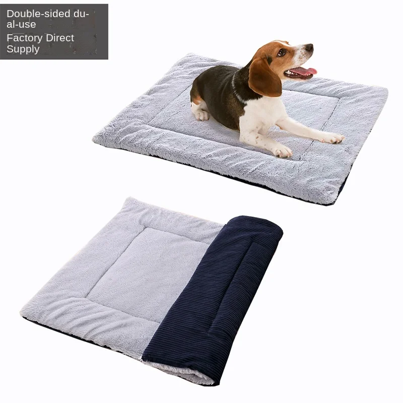 

Winter Pet Dog Bed Mat Soft Fleece Puppy Cat Blanket Dog Mattress Beds Warm Sleeping Cushion Kennel For Small Medium Large Dogs
