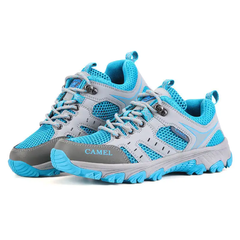 JIEMIAO High Quality Outdoor Men Trekking Hiking Shoes Women Summer Mesh Breathable Camping Climbing Shoes Unisex Sneakers